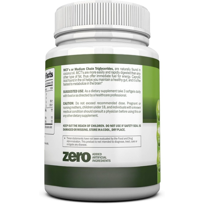 MCT oil, 3000 milligrams per s - Mct Oil Coconut avaliação e preço