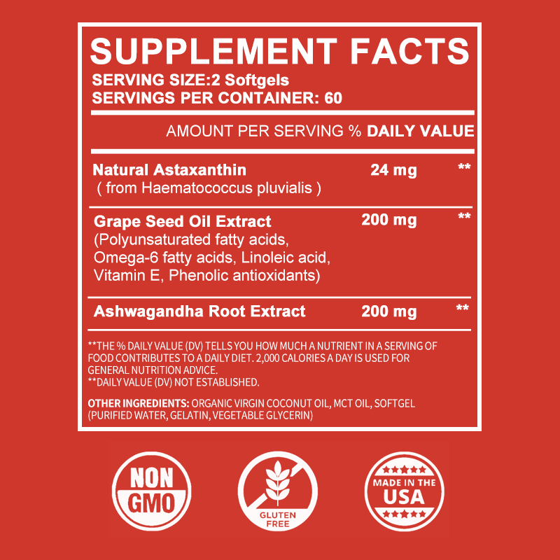 Astaxanthin Supplement with Gr - Mct Oil Coconut avaliação e preço