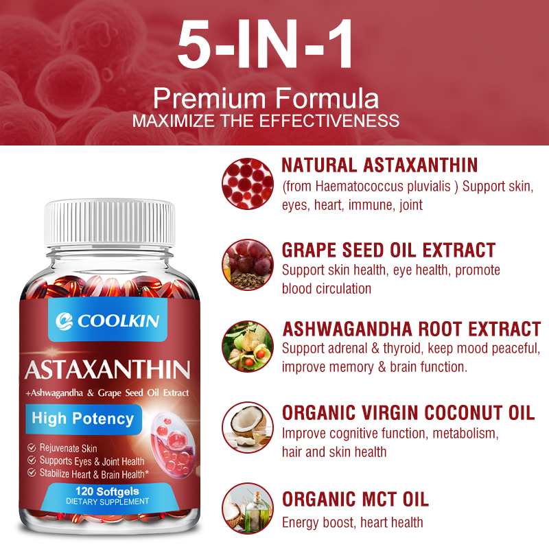 Astaxanthin Supplement with Gr - Mct Oil Coconut avaliação e preço