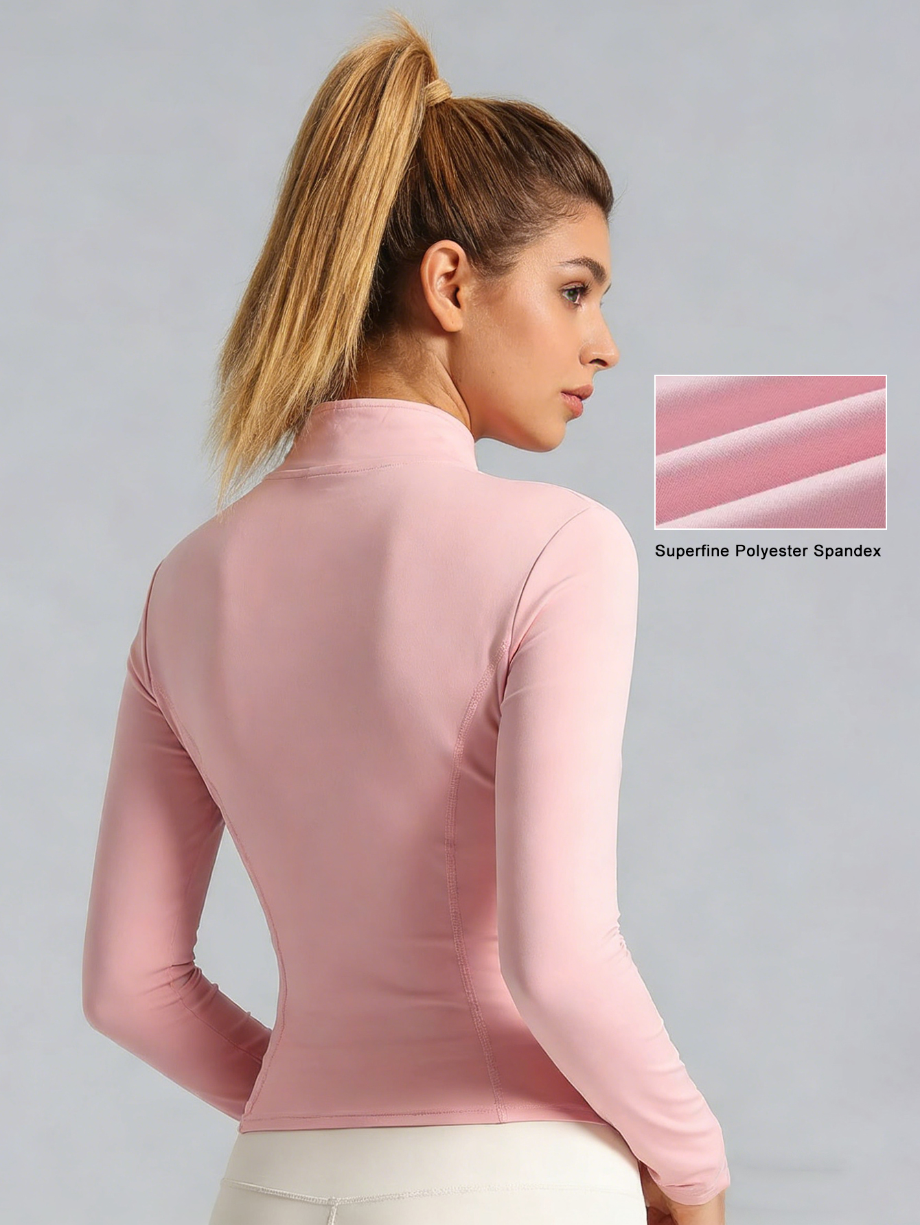 New Women Light pink Yoga Coat - Fitness & Nutrition Lab Zapopan avaliação e preço