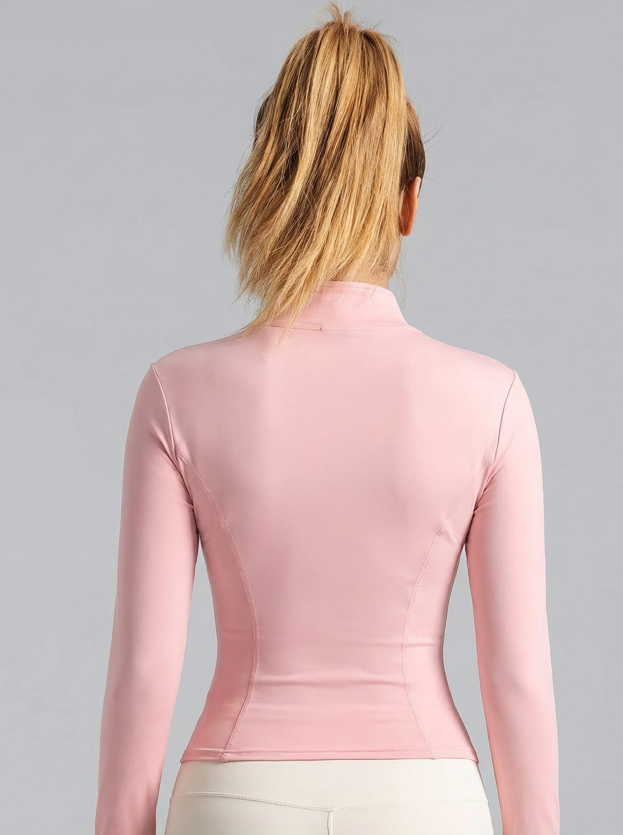 New Women Light pink Yoga Coat - Fitness & Nutrition Lab Zapopan avaliação e preço