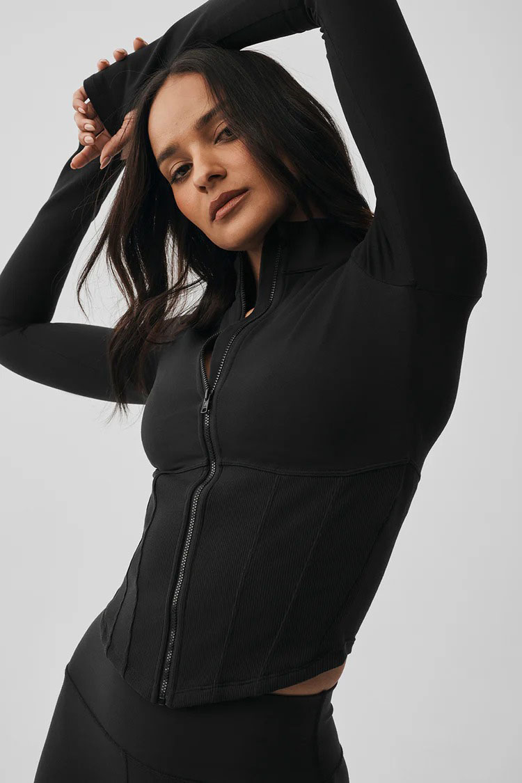 Women's Long Sleeve Zip Jacket - Fitness & Nutrition Lab Zapopan avaliação e preço