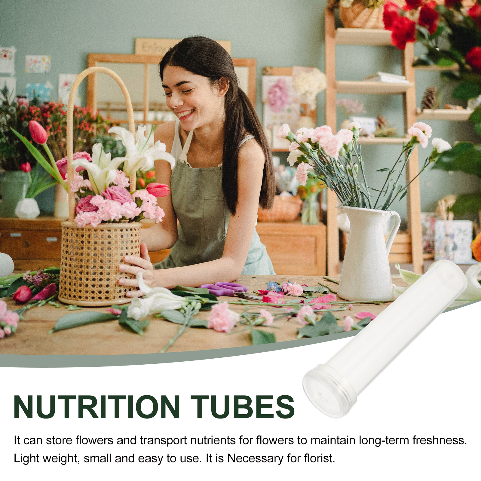 50Pcs Professional Flower Wate - Nutrition & Fitness Hub avaliação e preço