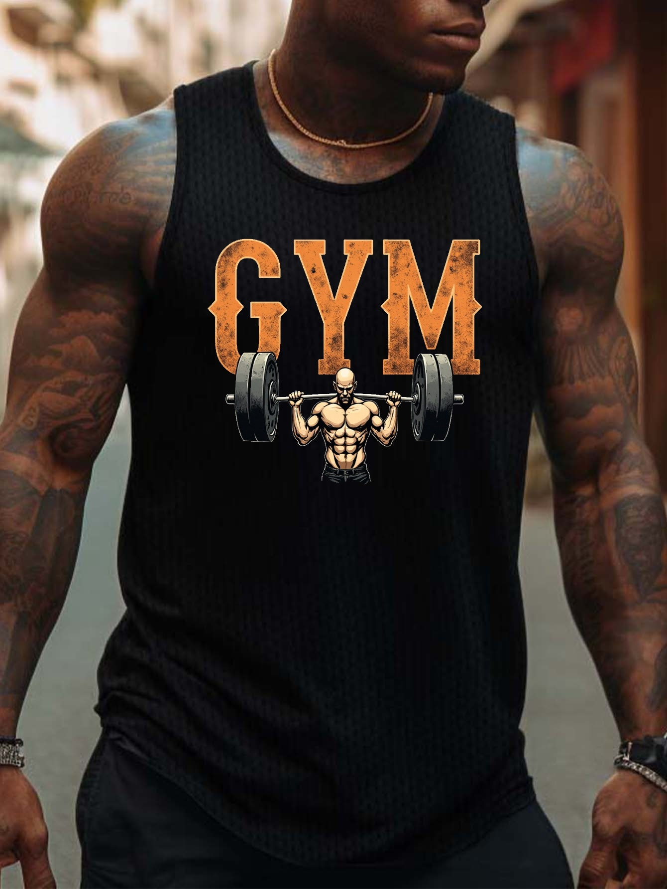 Men's fitness vest with fitnes - Fitness & Nutrition Lab Zapopan avaliação e preço