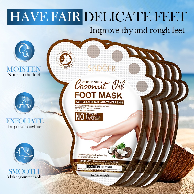 SADOER Coconut Foot Mask Moist - Mct Oil Coconut avaliação e preço