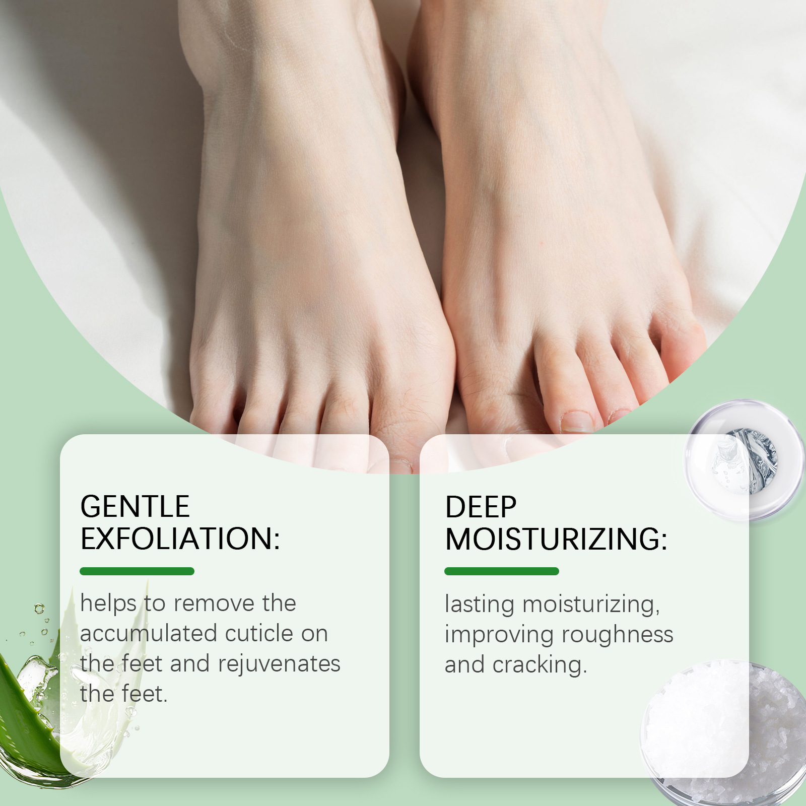 5PCS Coconut Foot Mask Peeling - Mct Oil Coconut avaliação e preço