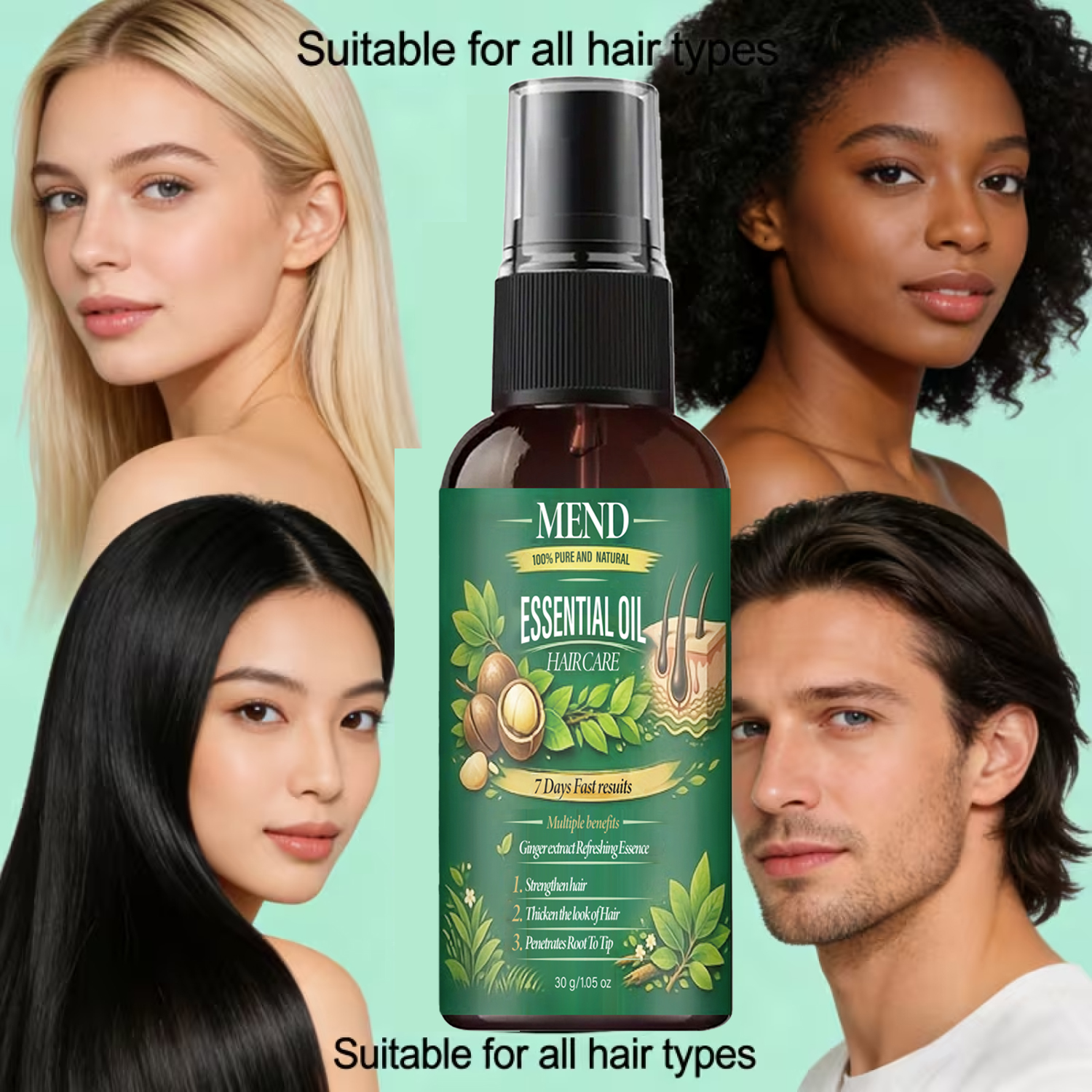 Pure Natural Hair Oil. 7 Day F - Mct Oil Coconut avaliação e preço